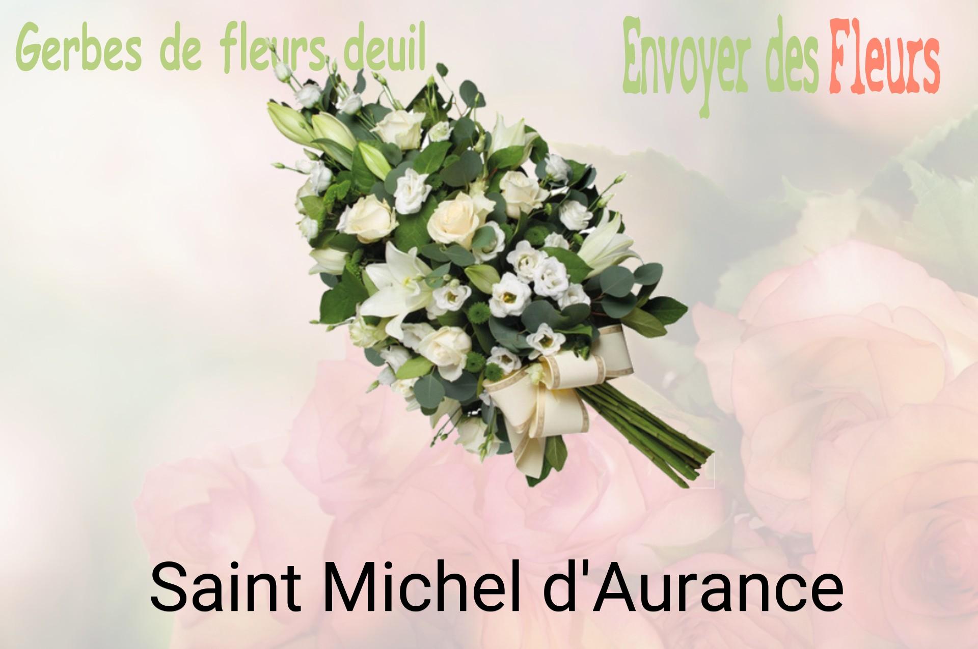 Gerbe de fleurs de deuil livrée à Saint-Michel-d'Aurance